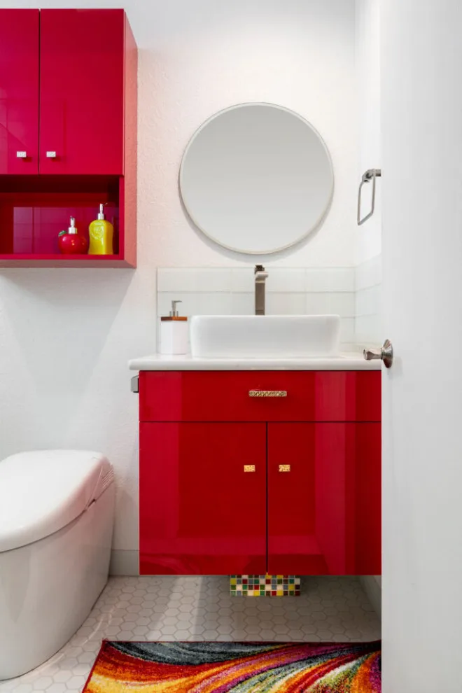 Vibrant and Daring Bathroom by Inspiration Designs - Photo 2