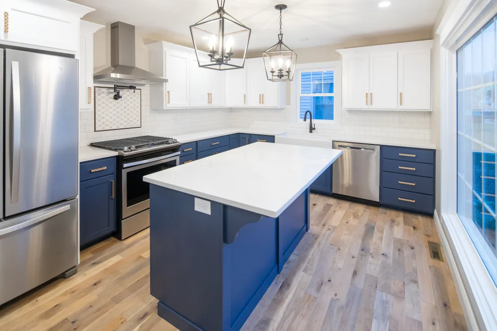 Luminous Transitional Makeover Featuring Navy and Gold Highlights by Flourish Interiors By Vanessa C Smith - Photo 15