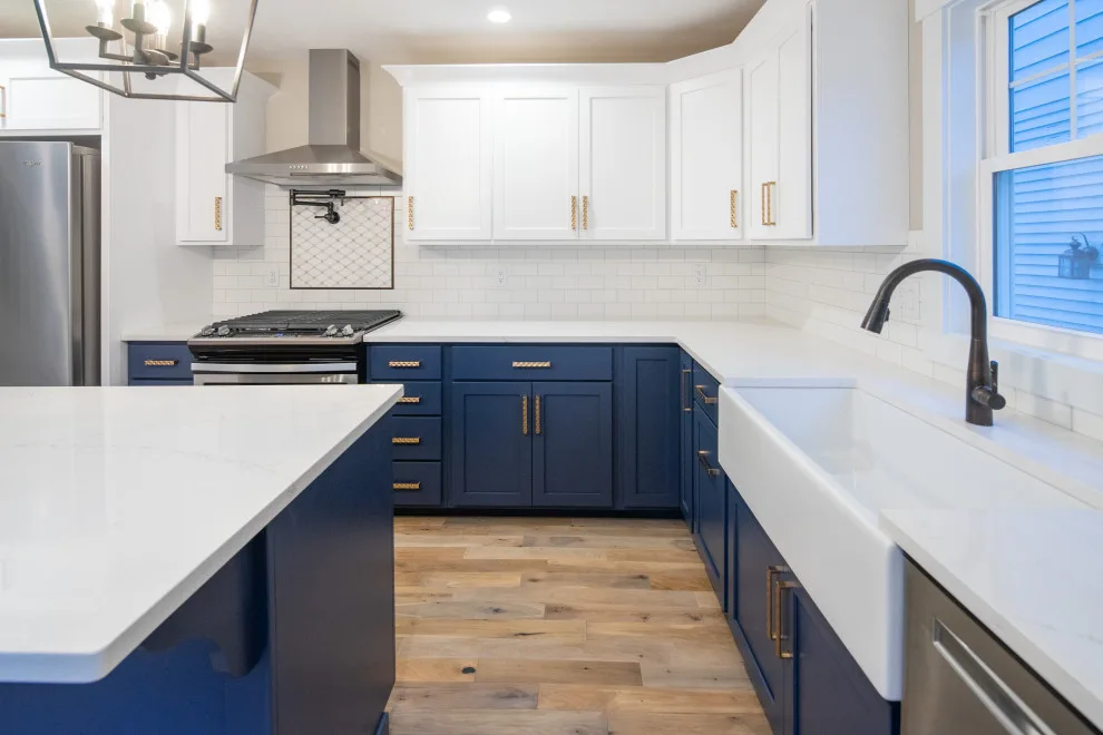 Luminous Transitional Makeover Featuring Navy and Gold Highlights by Flourish Interiors By Vanessa C Smith - Photo 14