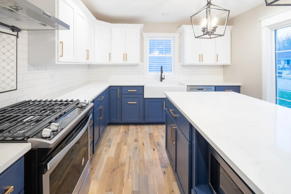 Luminous Transitional Makeover Featuring Navy and Gold Highlights by Flourish Interiors By Vanessa C Smith - Photo 9