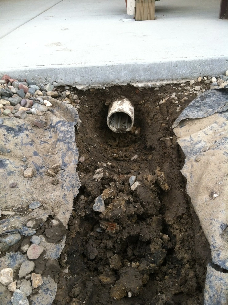 Drain-tile / PVC Install by Mark's Lawn Service, Inc. - Photo 2