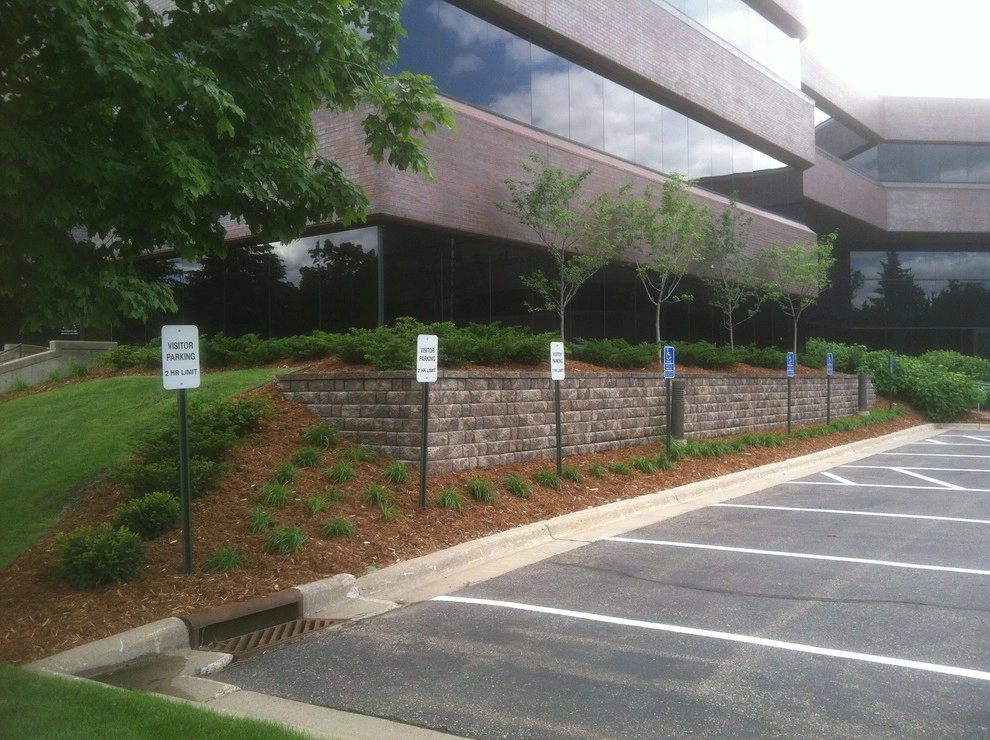 Retaining Wall & Landscape Design by Mark's Lawn Service, Inc. - Photo 3