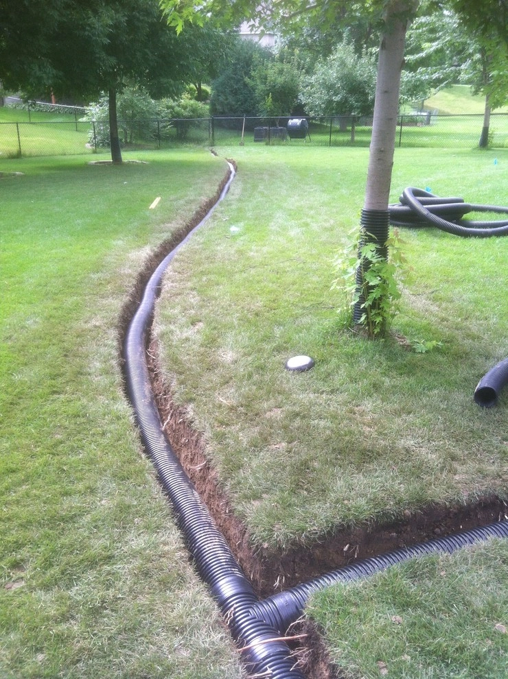 Maple Grove Drain-tile Project by Mark's Lawn Service, Inc. - Photo 6
