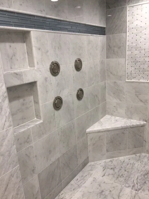 Carrara Marble Luxury Bathroom by Caldera Design LLC - Photo 10