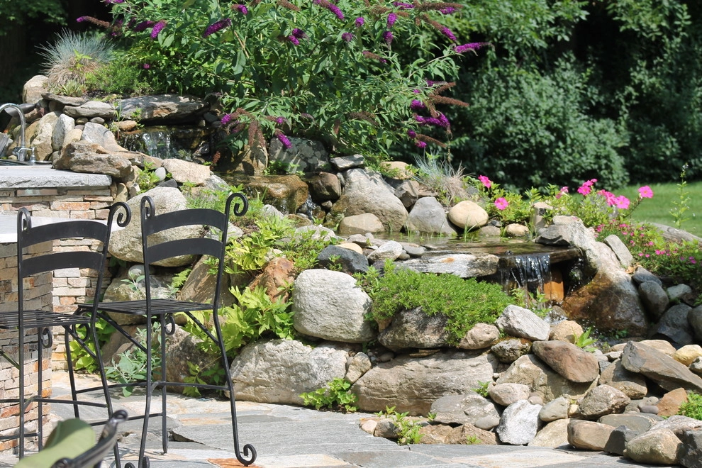 Outdoor Kitchen & Water Feature by Martino Landscape Contractors Inc - Photo 7