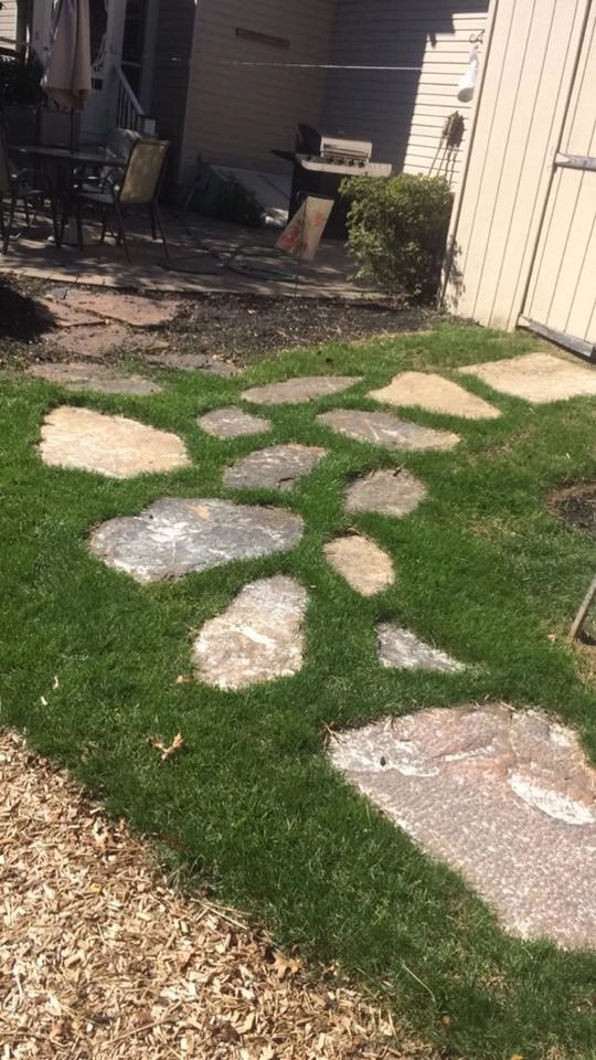 Swing Set Area and Flagstone Walkway by Mason's Landscaping And Construction LLC - Photo 4
