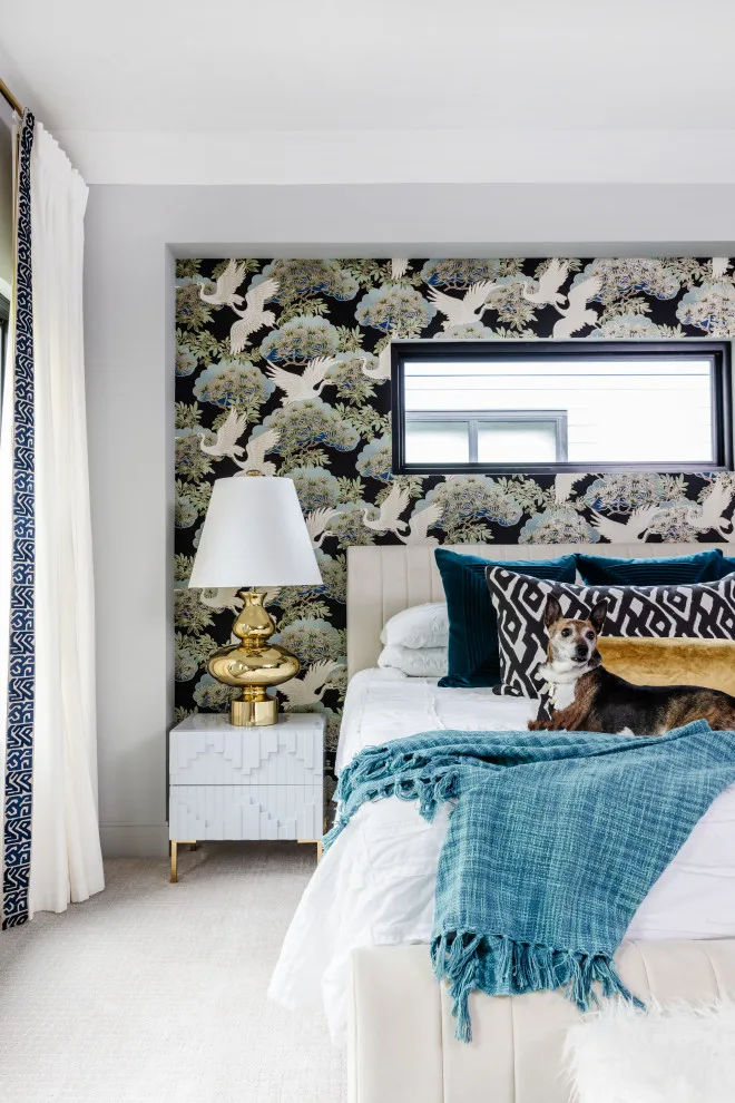 Serene and Vibrant Master Bedroom by Bohemian Bungalow Design, LLC - Photo 2