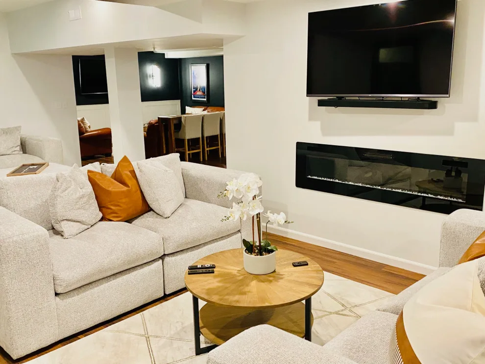 Modern Basement Renovation in Upper Marlboro by Creative Interior Designs By Lynda LLC - Photo 2