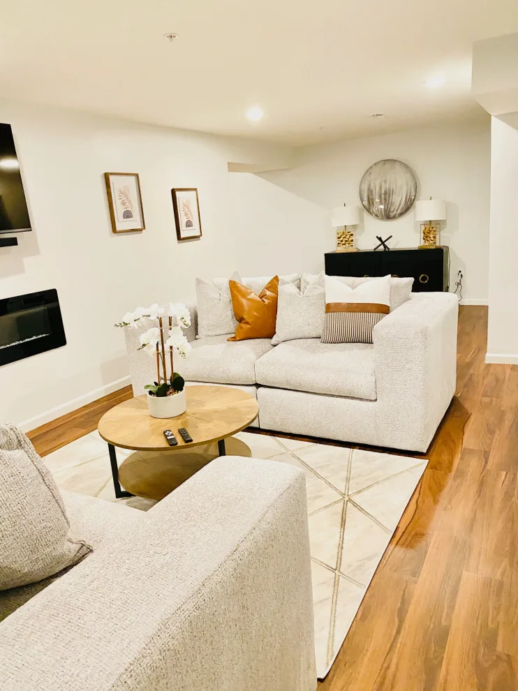 Modern Basement Renovation in Upper Marlboro by Creative Interior Designs By Lynda LLC - Photo 3