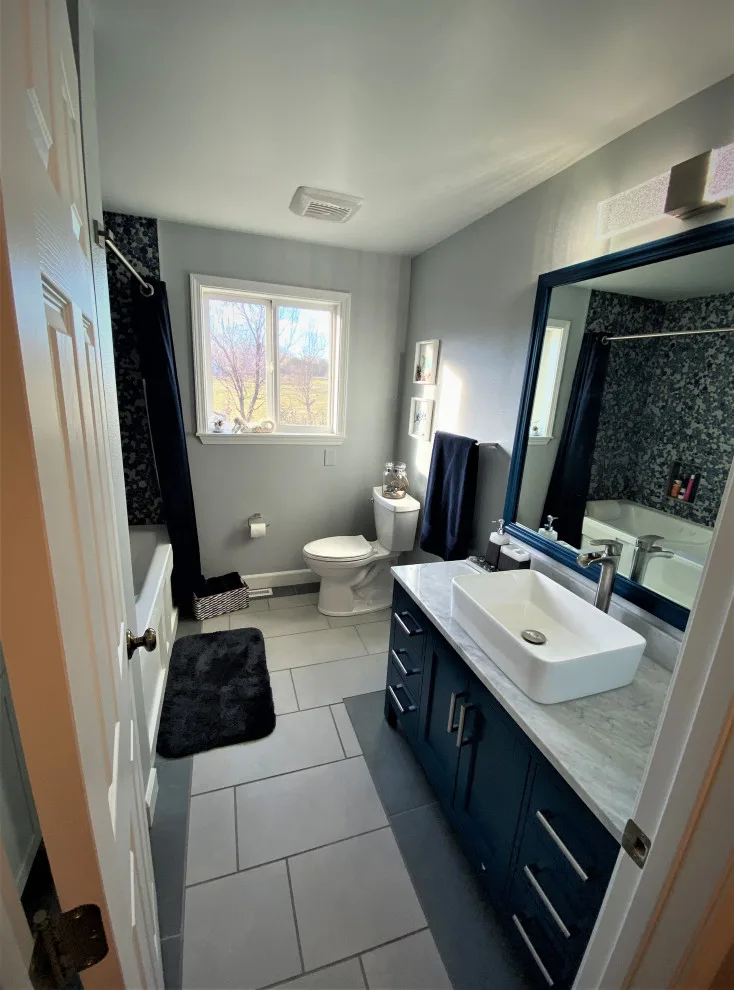 Modern Coastal-Themed Bathroom by Annmari's Design, LLC - Photo 3