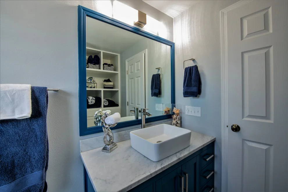 Modern Coastal-Themed Bathroom by Annmari's Design, LLC - Photo 2