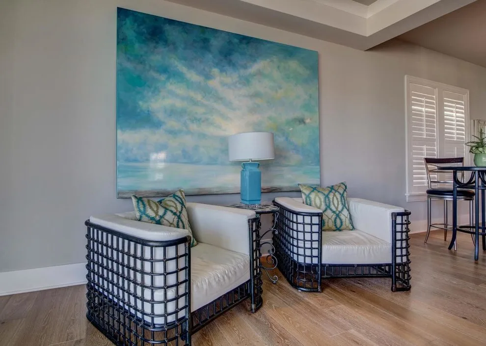 Coastal Themed Open Living Area by Sheila Morgan Interiors, Inc. - Photo 5