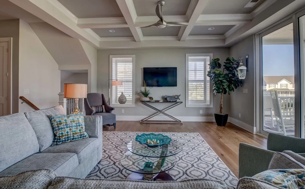 Coastal Themed Open Living Area by Sheila Morgan Interiors, Inc. - Photo 3