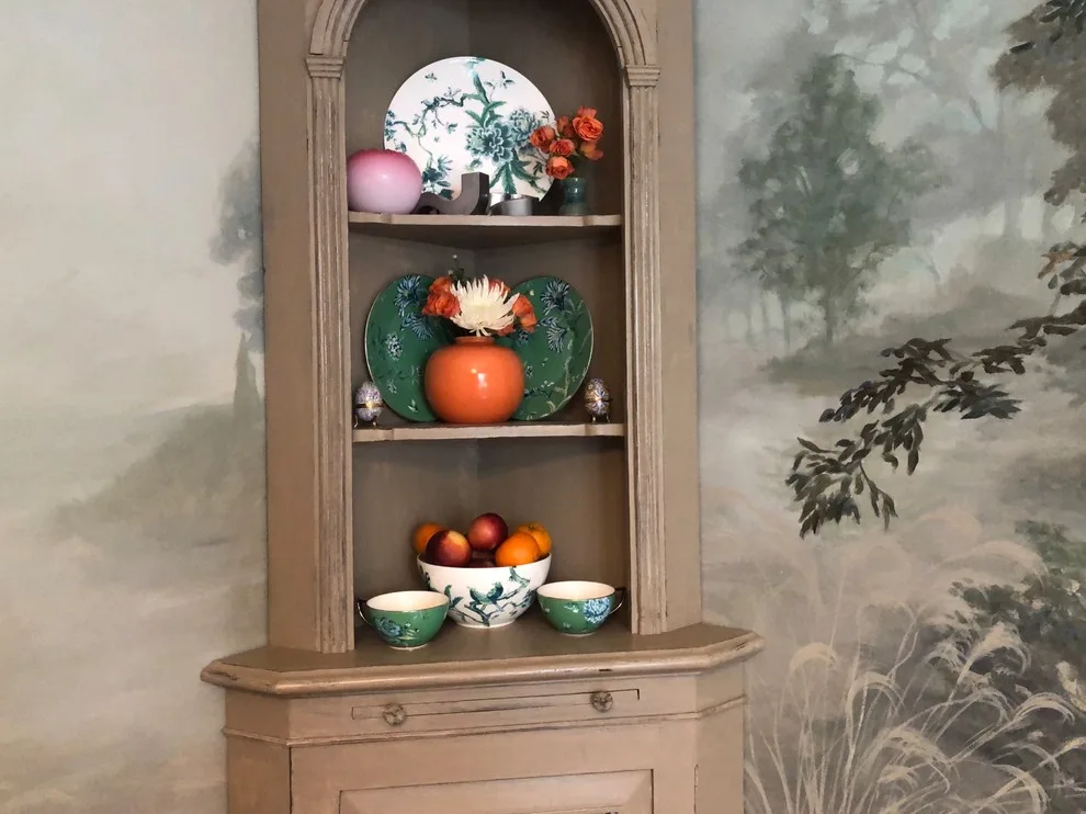 Fayetteville Eclectic Classic Dining Area Forest Mist Mural by DeBari Home - Photo 3