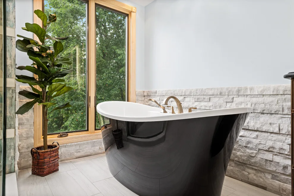 Diverse Transitional Master Bathroom Renovation by Spaces To Aspire - Photo 5