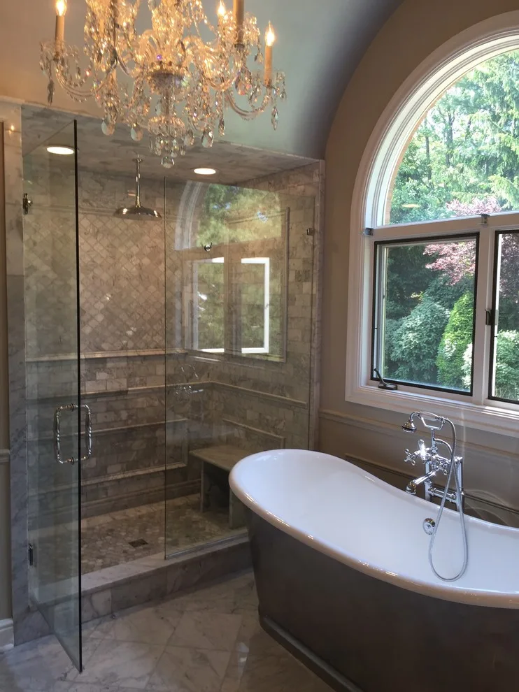 Sophisticated Master Bathroom by Sylvie Del Duca Interior Designs Services - Photo 5