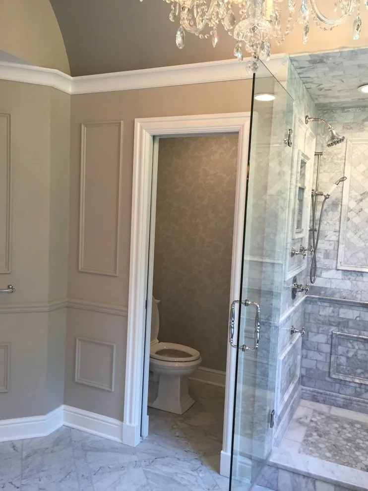 Sophisticated Master Bathroom by Sylvie Del Duca Interior Designs Services - Photo 9