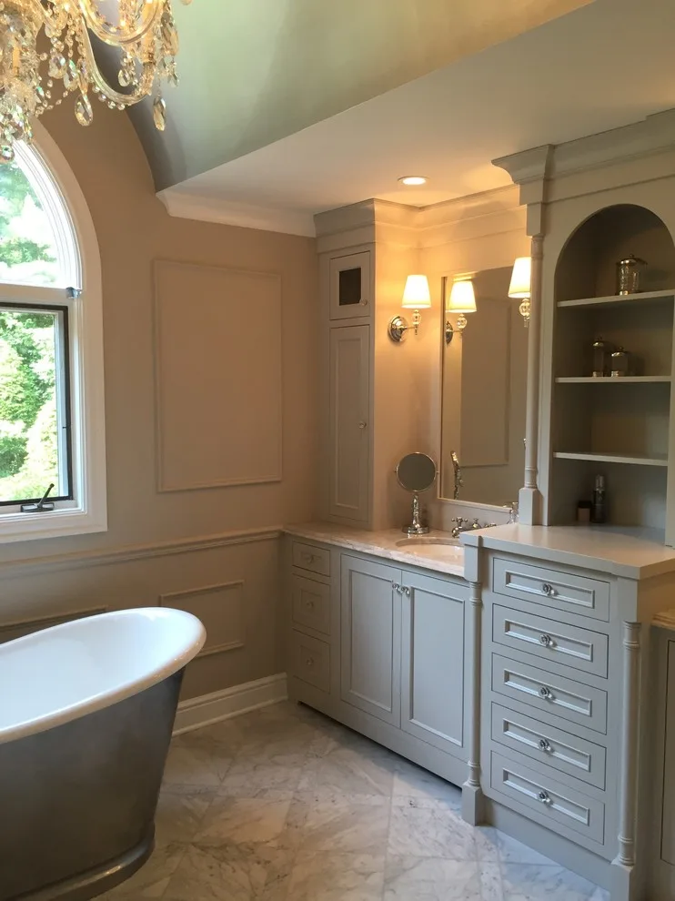 Sophisticated Master Bathroom by Sylvie Del Duca Interior Designs Services - Photo 3