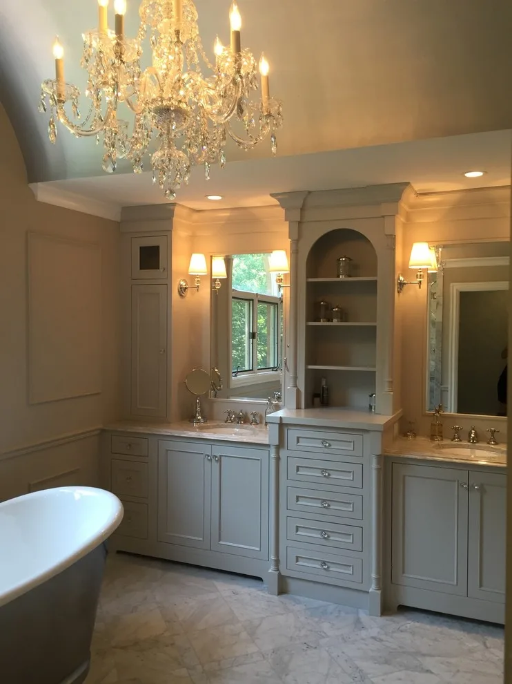 Sophisticated Master Bathroom by Sylvie Del Duca Interior Designs Services - Photo 8
