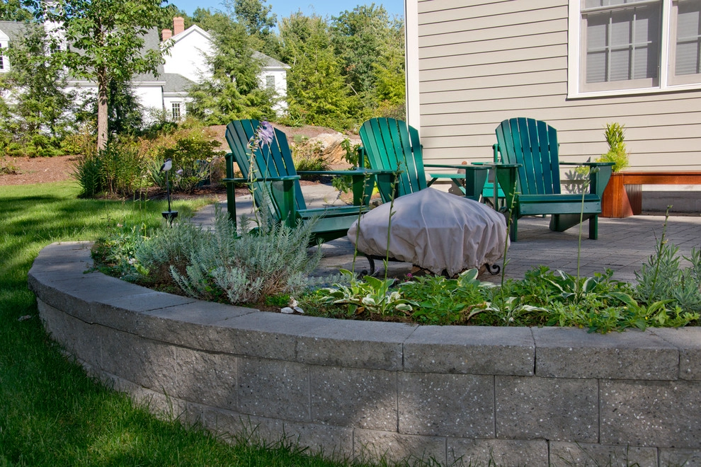 Comprehensive Landscaping with Patio, Retaining Wall, Fire Pit by Michael Therrien Landscaping, LLC - Photo 3