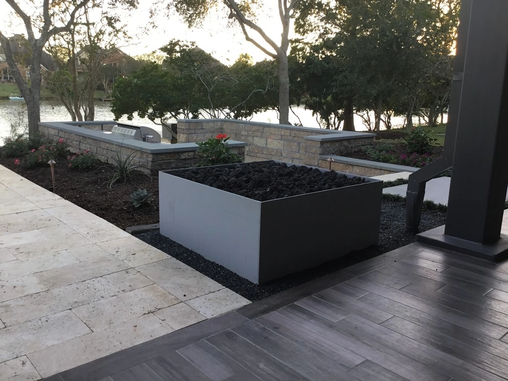 Outdoor Kitchen & Entertainment by Mike Ball Irrigation Landscape & Lighting - Photo 14