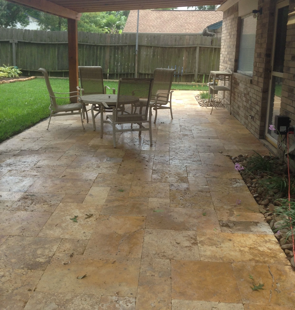 Travertine Pavers Patios & Tile by Mike Ball Irrigation Landscape & Lighting - Photo 13