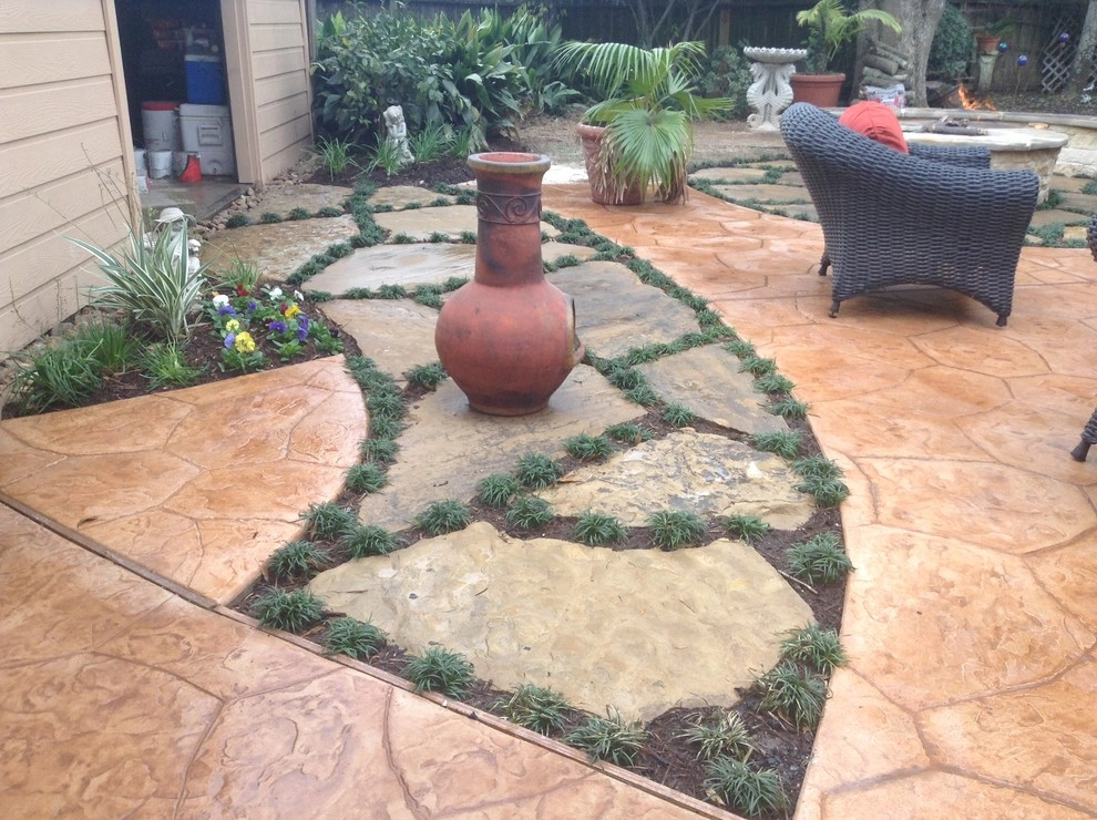 Gas Fire Pit & Stone Seatwall by Mike Ball Irrigation Landscape & Lighting - Photo 5