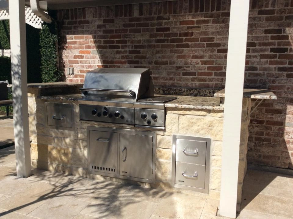 Outdoor Kitchen & Entertainment by Mike Ball Irrigation Landscape & Lighting - Photo 6
