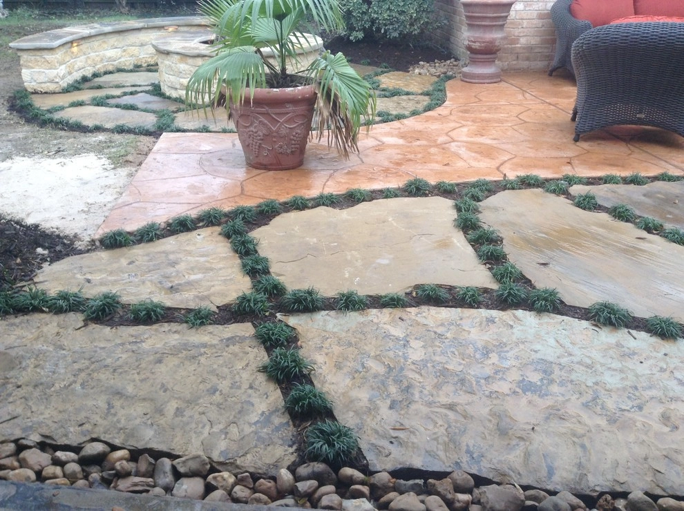Gas Fire Pit & Stone Seatwall by Mike Ball Irrigation Landscape & Lighting - Photo 6