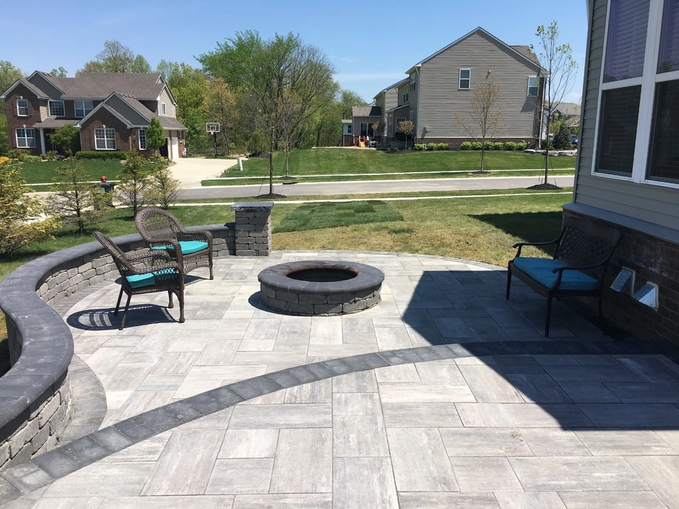 Fire Pit Patio Space by Mike's Clean Cut Landscaping, Inc - Photo 2
