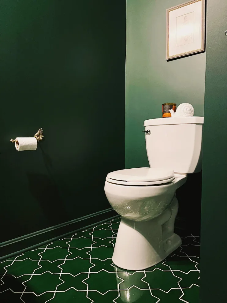 Gloomy and Atmospheric Powder Room by DesignFive, LLC - Steve Shorthouse - Photo 4