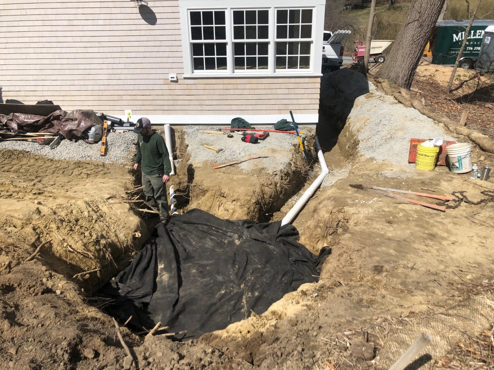 Drywell / Leaching Chamber Installation by Millennial Landscaping, Inc. - Photo 16
