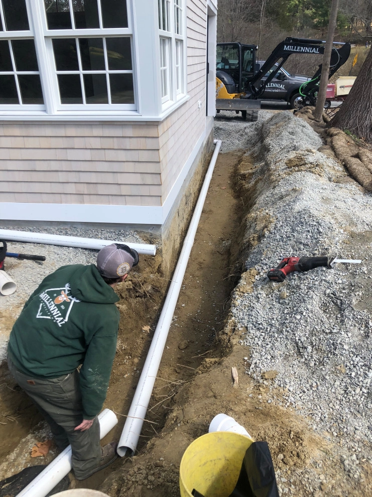 Drywell / Leaching Chamber Installation by Millennial Landscaping, Inc. - Photo 22