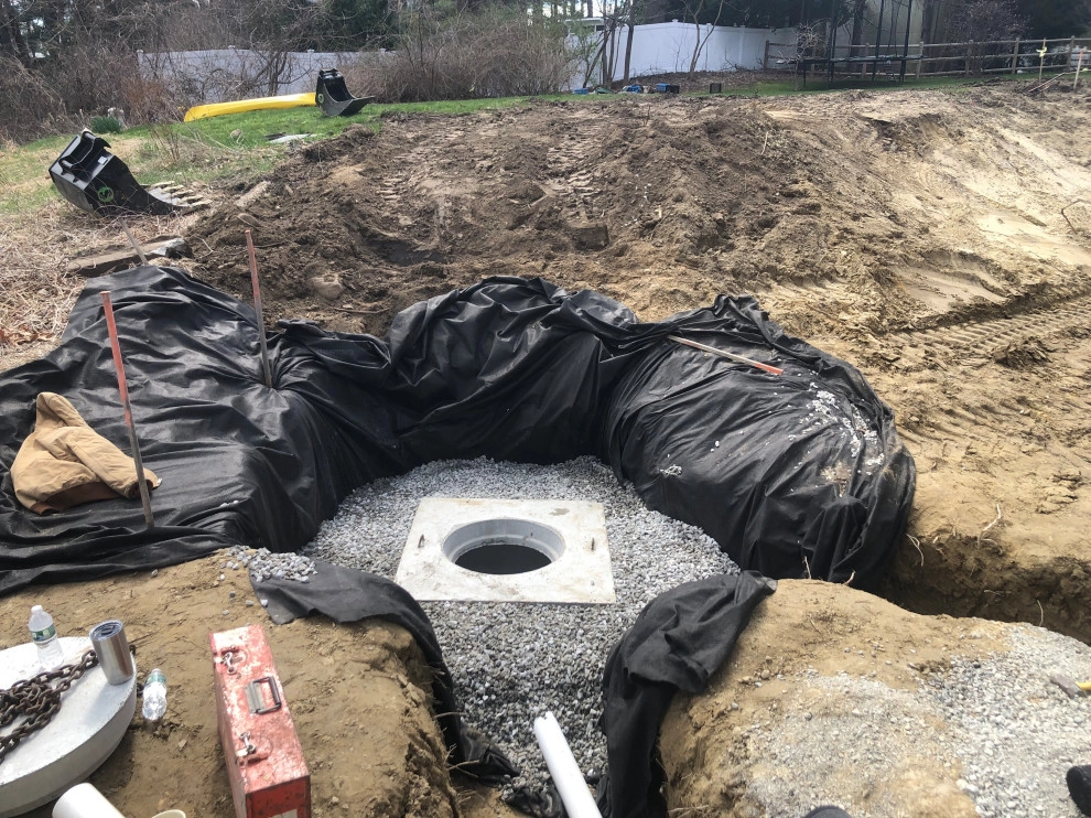 Drywell / Leaching Chamber Installation by Millennial Landscaping, Inc. - Photo 20