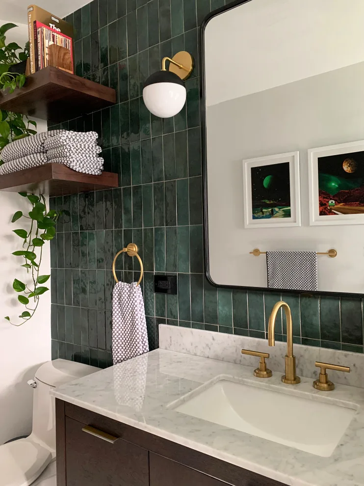 Trendy Adolescent Restroom by Parti Pris Design - Photo 6
