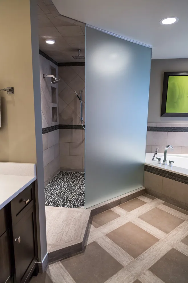 Men's Restroom Renovation by Salt Creek Interior Design LLC - Photo 2