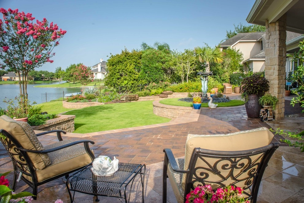Lakeside Terraced Backyard by Mirror Lake Designs - Photo 14