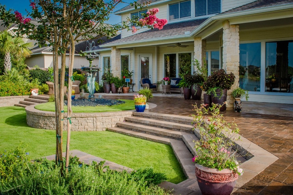 Lakeside Terraced Backyard by Mirror Lake Designs - Photo 18
