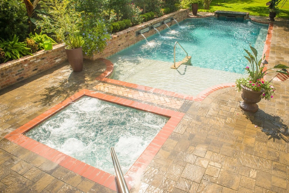 Brick and Tile Backyard Design - New Orleans Flavor by Mirror Lake Designs - Photo 16