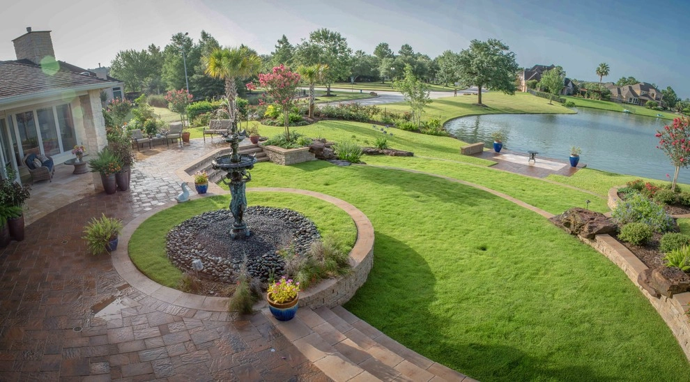 Lakeside Terraced Backyard by Mirror Lake Designs - Photo 12