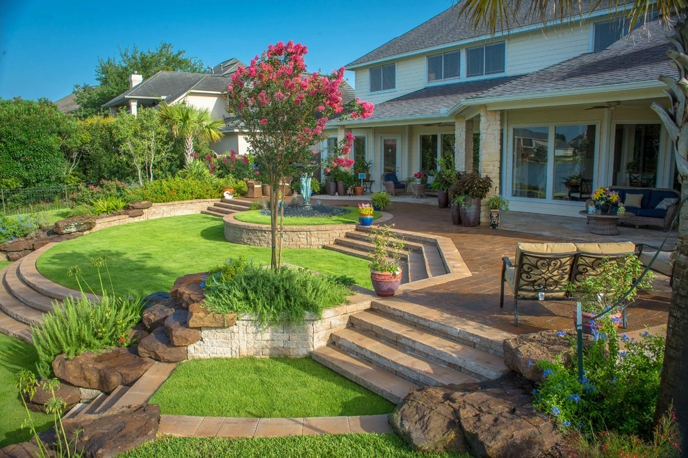 Lakeside Terraced Backyard by Mirror Lake Designs - Photo 17