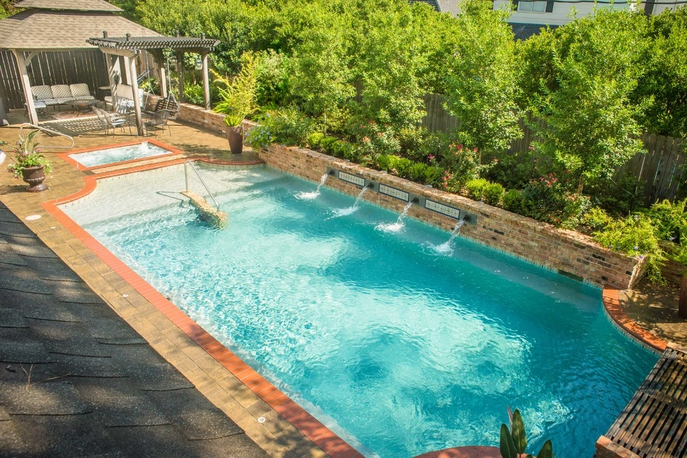 Brick and Tile Backyard Design - New Orleans Flavor by Mirror Lake Designs - Photo 12