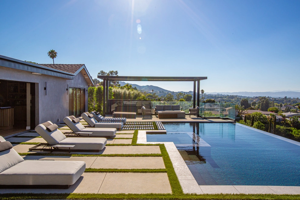 Sherman Oaks | Hillside Backyard & Pool Construction by Moda Outdoor Living - Photo 11