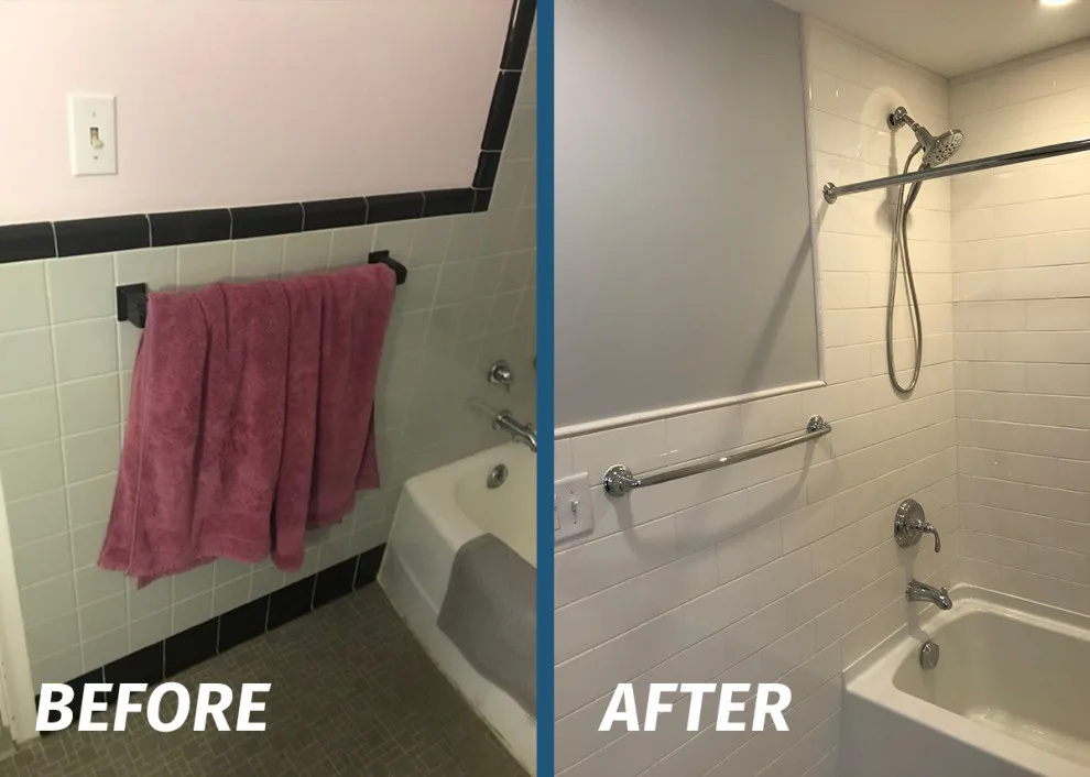 Bathroom Renovation Transformation by Avon Plumbing & Heating - Photo 3