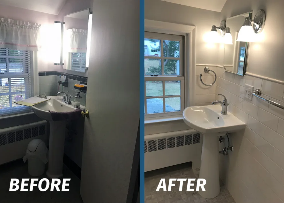 Bathroom Renovation Transformation by Avon Plumbing & Heating - Photo 2