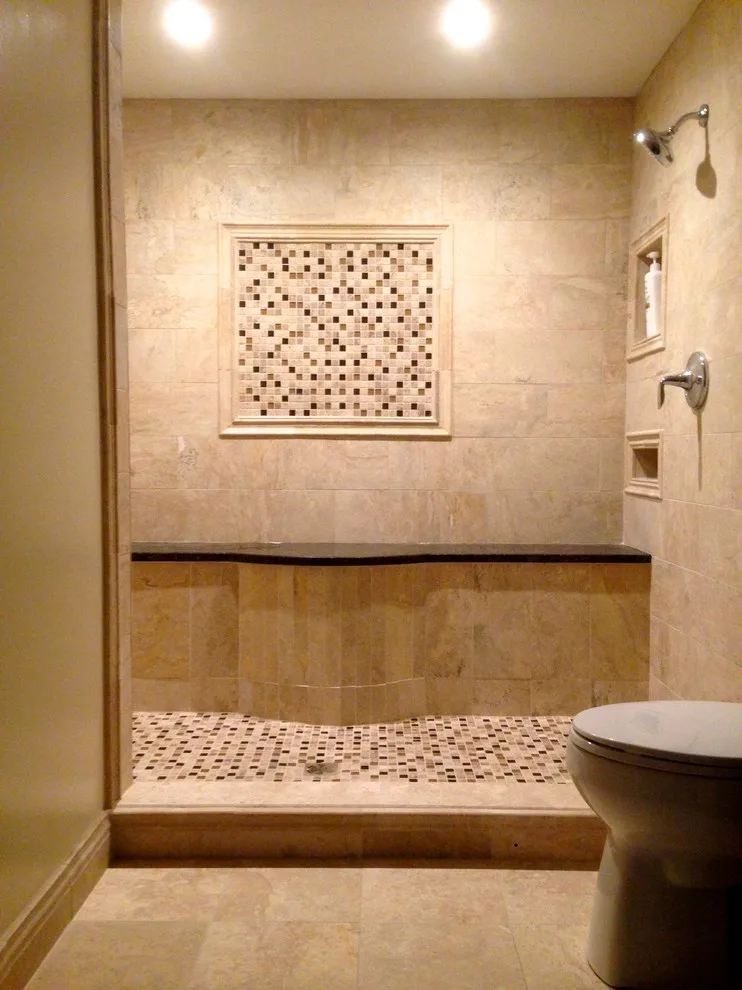 Mediterranean Bathroom Renovation by Efficiency Plumbing & Remodeling, INC - Photo 2