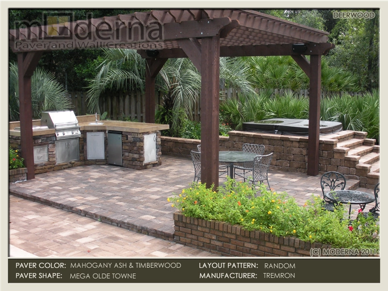 Jacksonville Area Paver Backyards by Moderna Pavers Jacksonville Florida - Photo 9