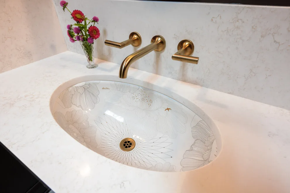 Floral Sink in Showroom Bathroom by Avon Plumbing & Heating - Photo 3