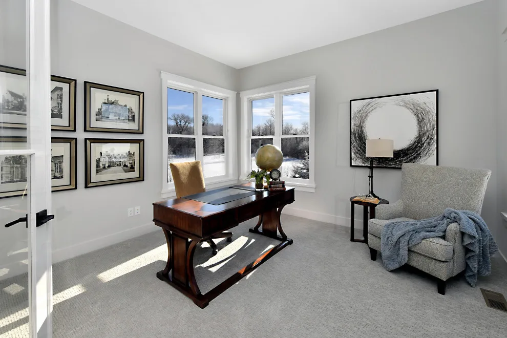 Contemporary Home Office | Minnetonka, MN by Laurie Mattson Interiors - Photo 12