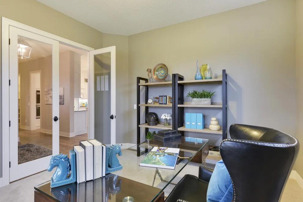 Contemporary Home Office | Minnetonka, MN by Laurie Mattson Interiors - Photo 13